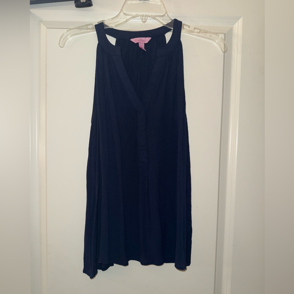 Lilly Pulitzer Navy Blue V-neck Tank